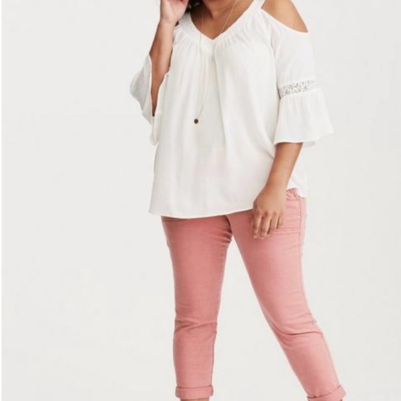 Torrid Cropped Military Pants - Mauve Wash size 16 - Picture 2 of 4